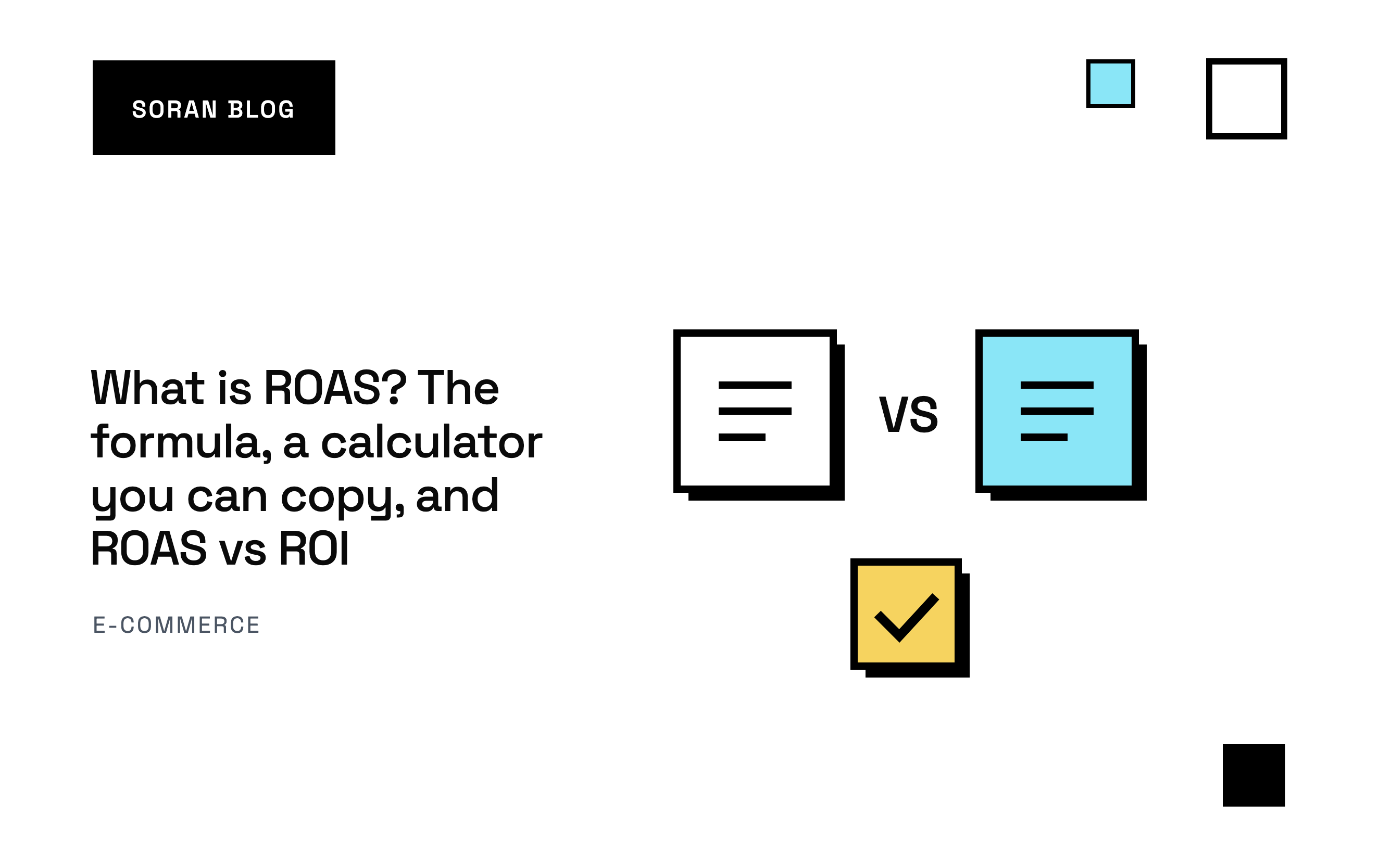 What is ROAS? The formula, a calculator you can copy, and ROAS vs ROI